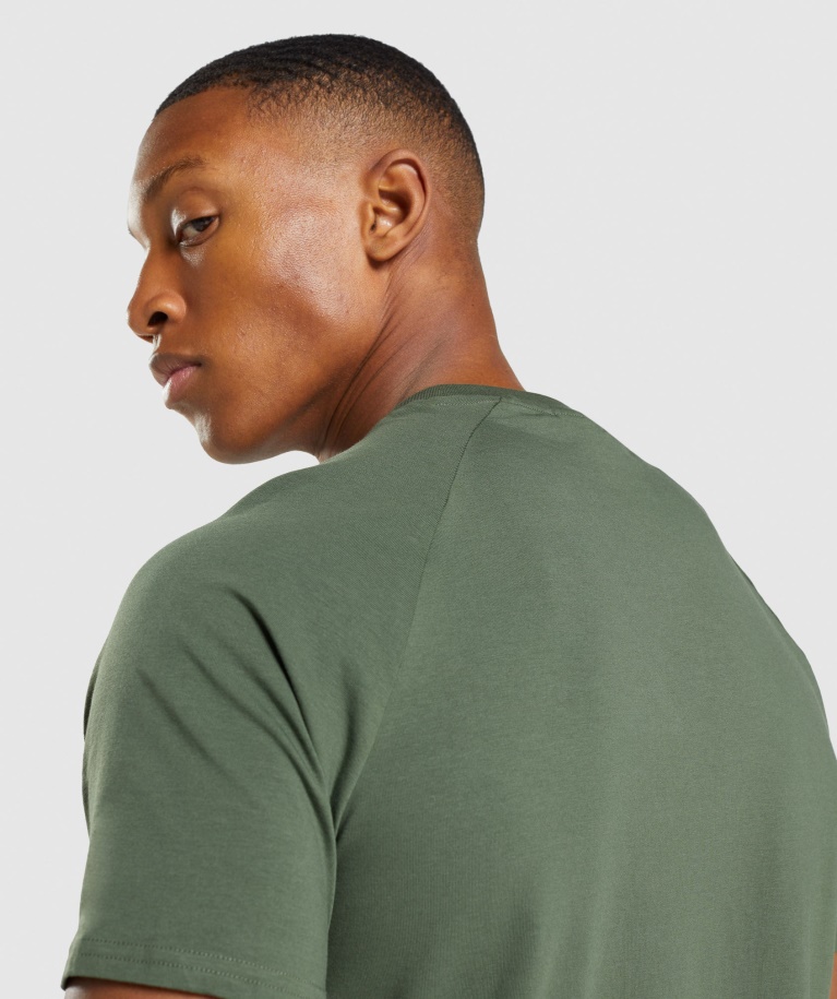 Apollo Camo T-Shirt Camo Green Gymshark