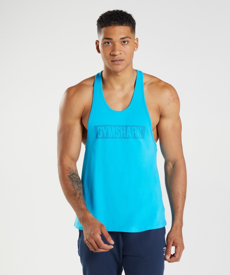 Block Stringer Shark Blue Gymshark