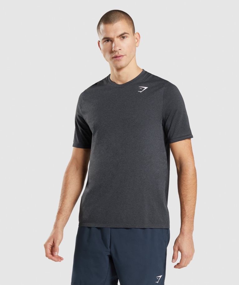 Gymshark Arrival Seamless T-Shirt Black Marl