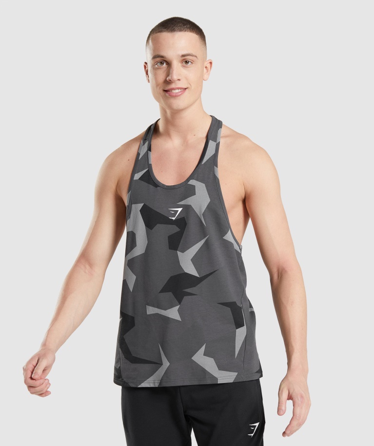 Gymshark Critical Stringer Black Print