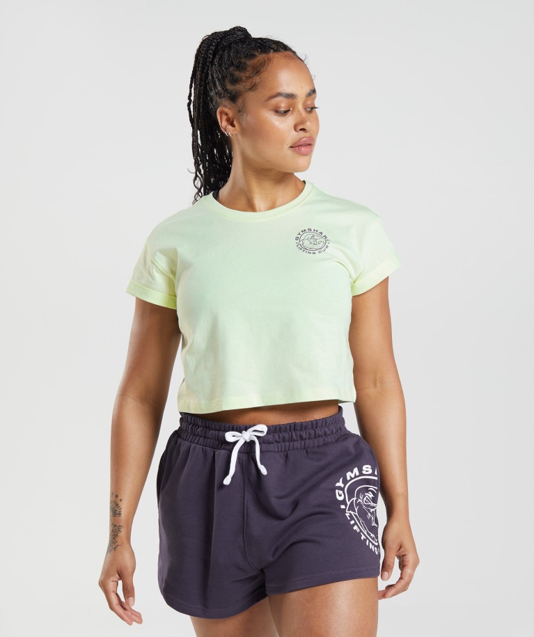 Gymshark Legacy Crop Top Cucumber Green