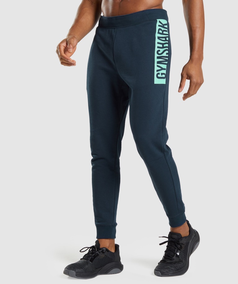 Gymshark Navy Bold Joggers