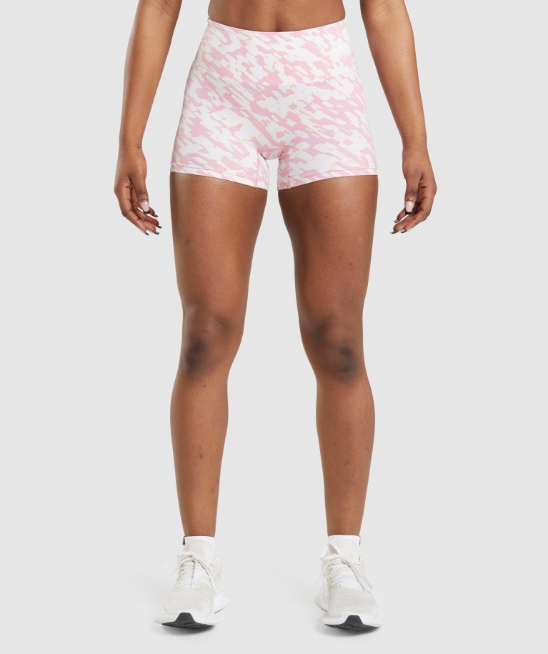 Gymshark Sorbet Pink Print Training Shorts