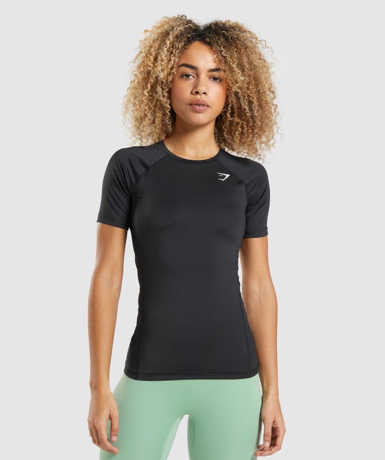 Gymshark Training Baselayer T-Shirt Black