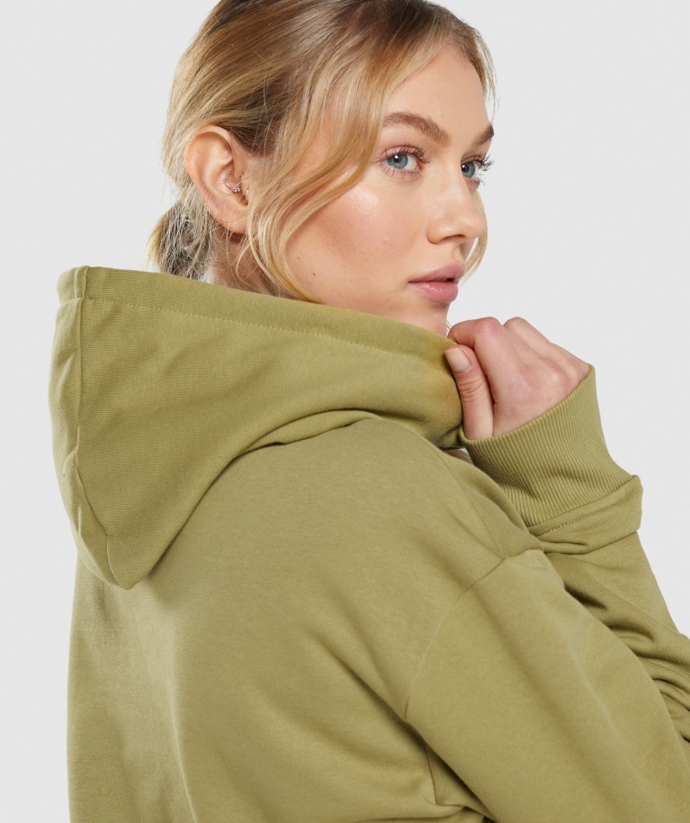 Gymshark Training Oversized Hoodie Griffin Green