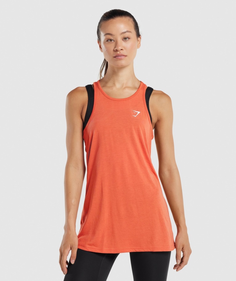Training Oversized Vest Orange Gymshark