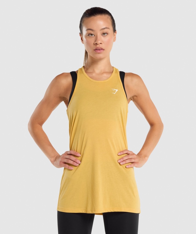 Training Oversized Vest Yellow Gymshark